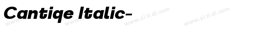Cantiqe Italic字体转换